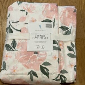 Pottery Barn Kids Meredith Floral Organic Duvet Cover